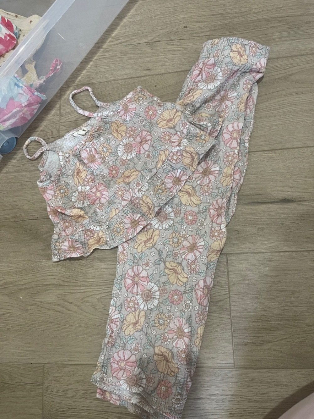 Girls Floral Pant / TankSet